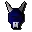 Blue Halloween mask
